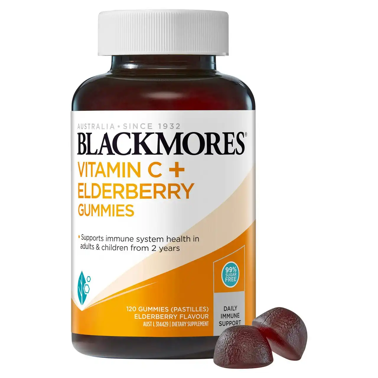 Blackmores Vitamin C + Elderberry Gummies 120 Pack