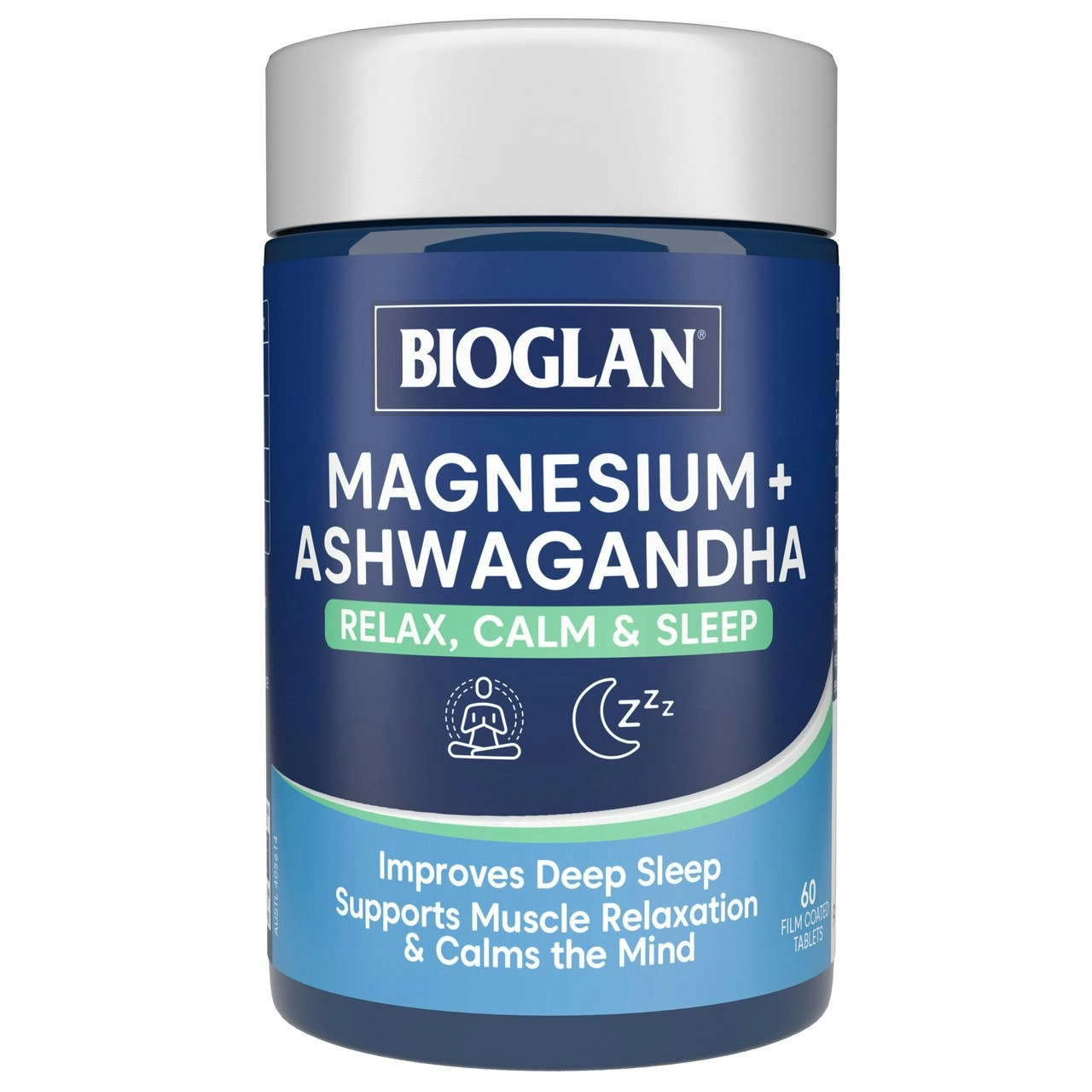 Bioglan Magnesium + Ashwagandha 60 Tablets