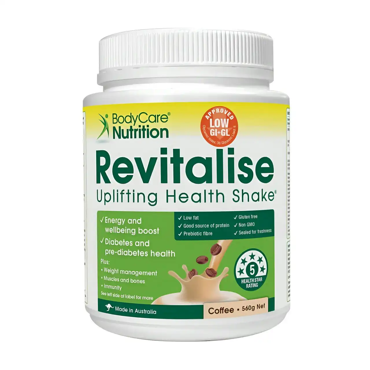 Revitalise Uplifting Health Shake Coffee Flavour 560g