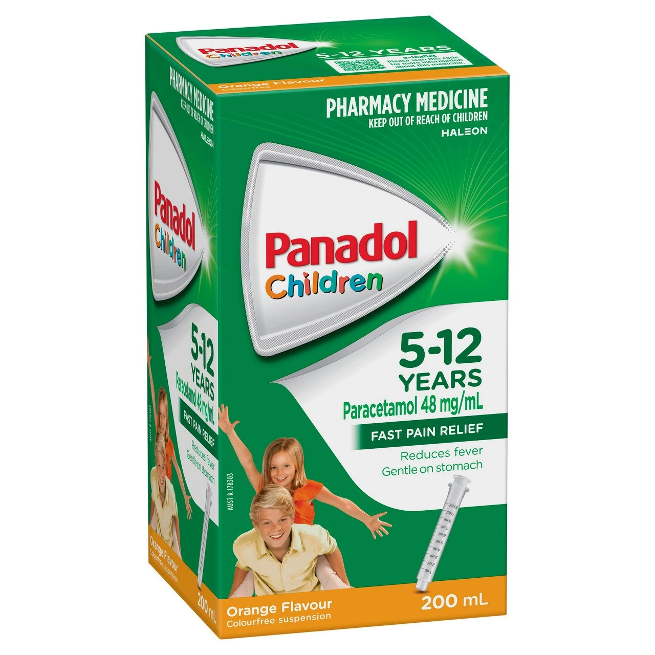 Panadol Children 5-12 Years Orange Flavour 200mL