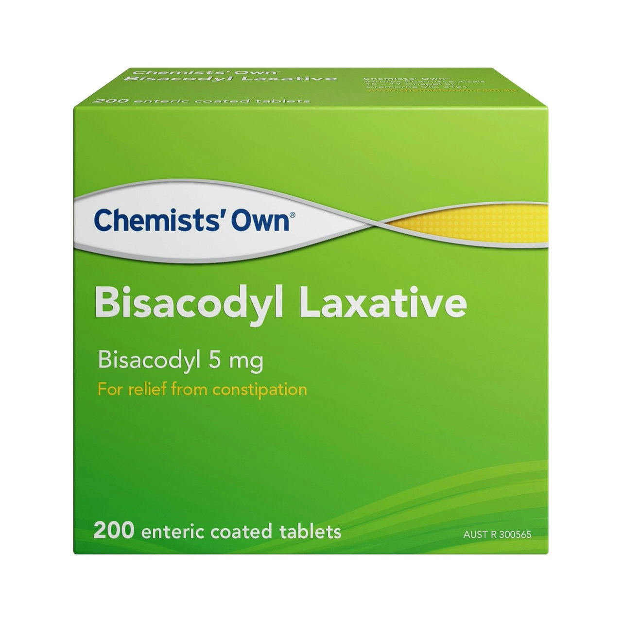 Chemists' Own Bisacodyl Laxative Tablets 200