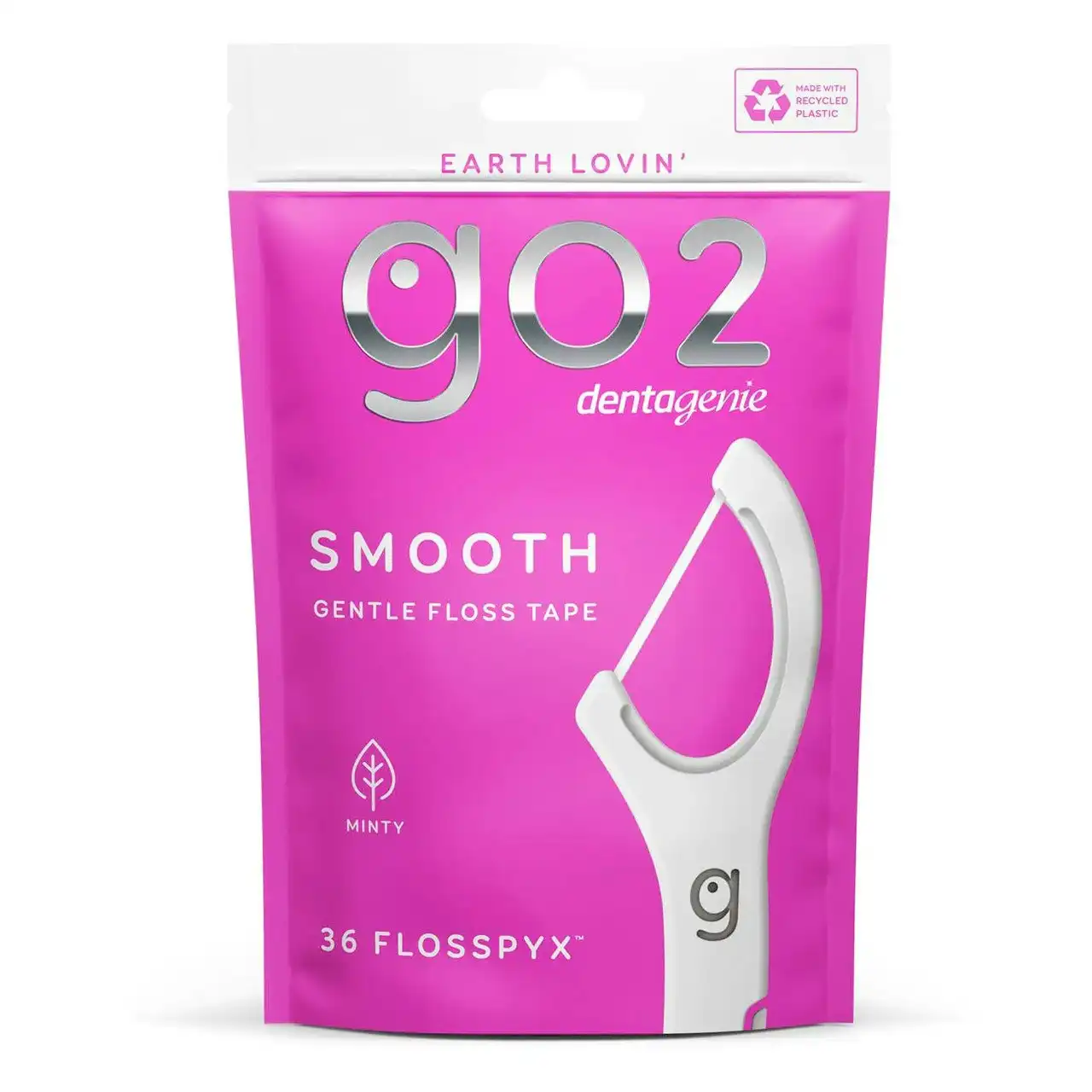 Go2 Dentagenie Smooth Flosspyx - Gentle Floss Tape