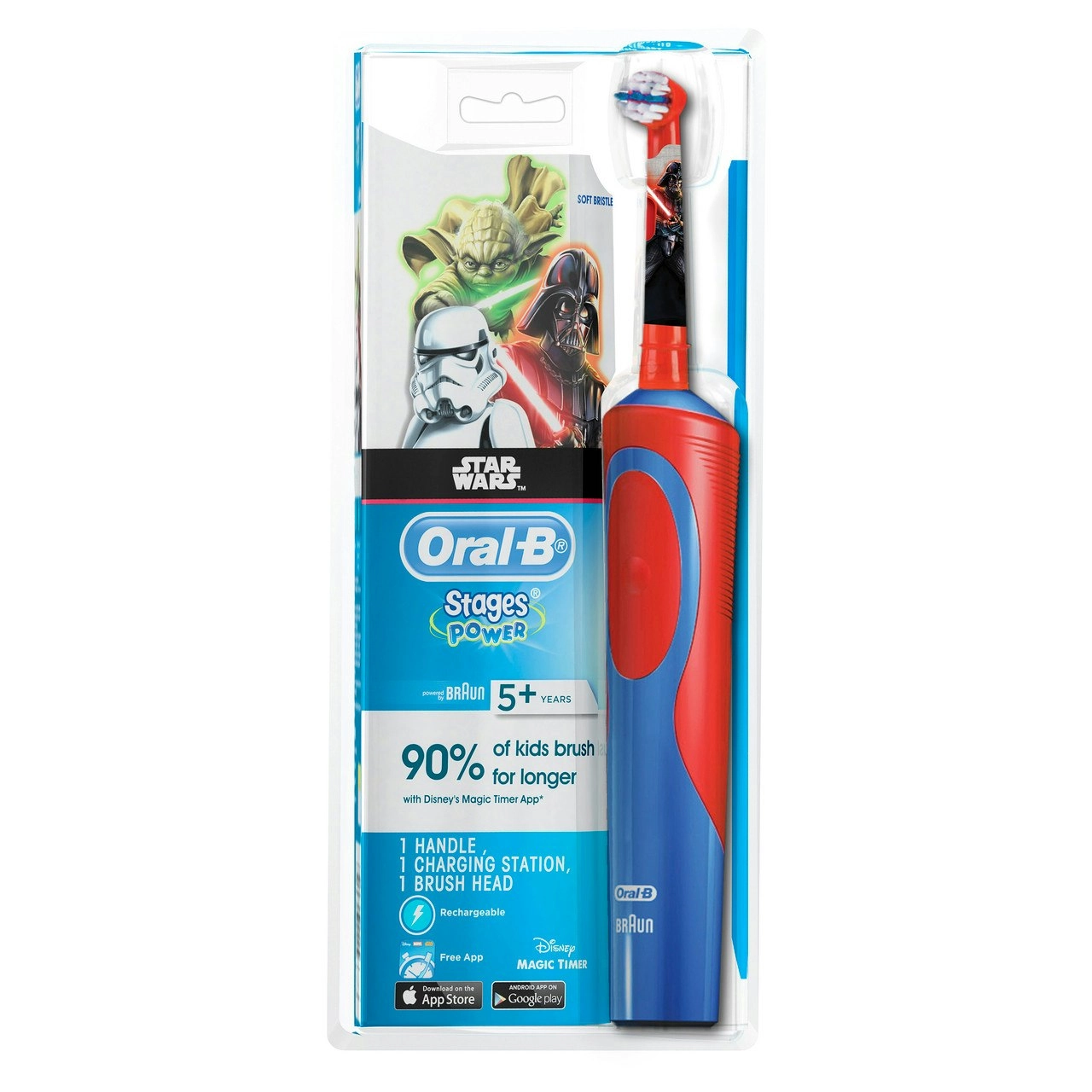 Oral-B Kids Spiderman 3+ Years Clean Extra Soft Electric Toothbrush