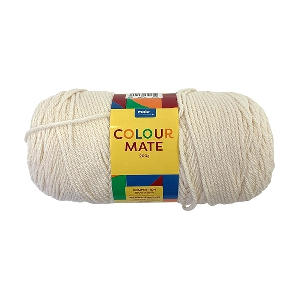 Makr Colourmate Crochet & Knitting Yarn, 200g Acrylic Yarn