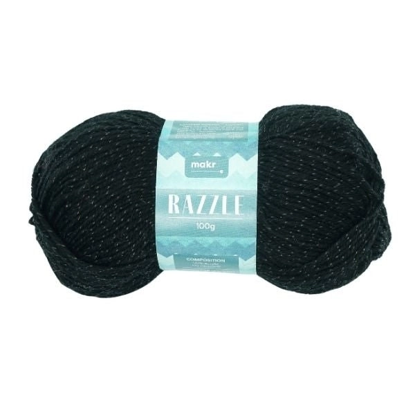 Makr Razzle Crochet & Knitting Yarn, 100g Acrylic Polyamide Yarn