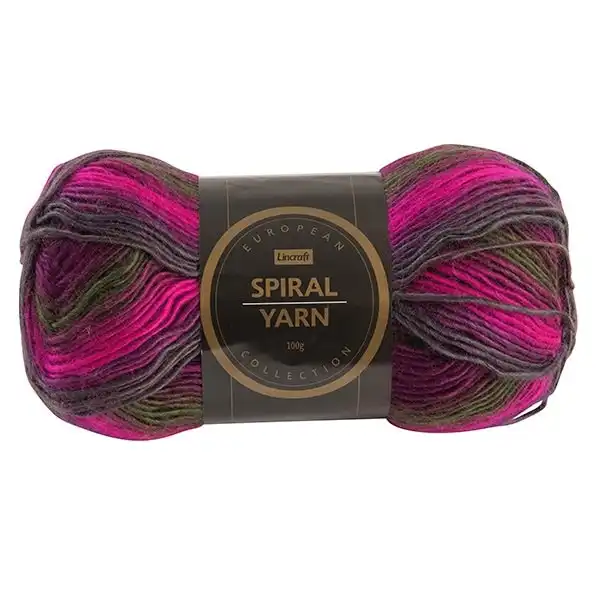 European Collection Spiral Crochet & Knitting Yarn, 100g Acrylic Yarn