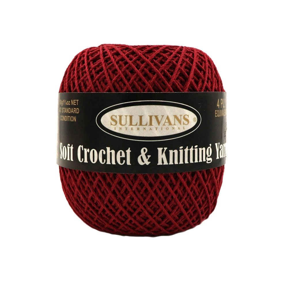 Sullivans Soft 4ply Crochet and Knitting Yarn, 50g Rayon Yarn