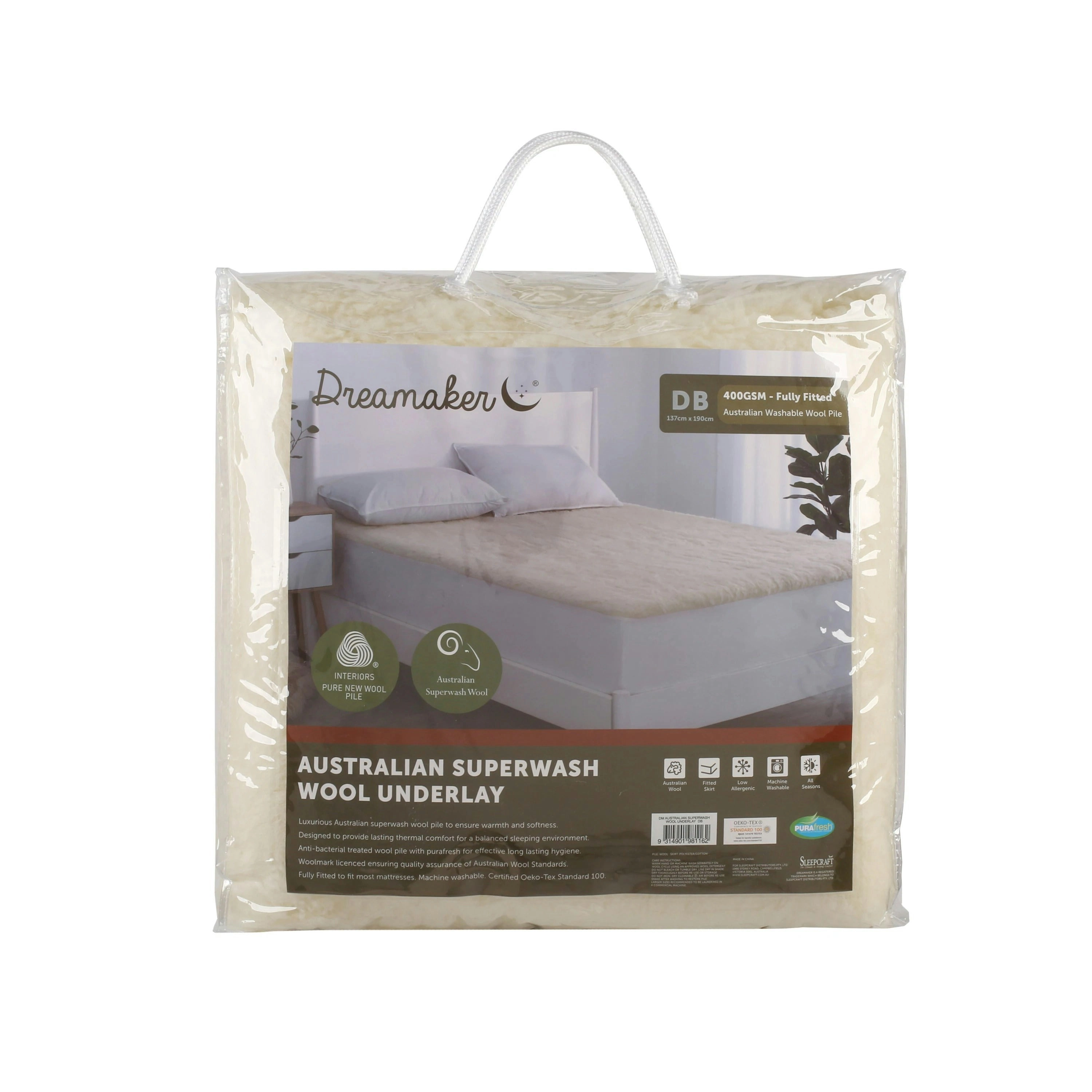 Australian Superwash Wool Underlay