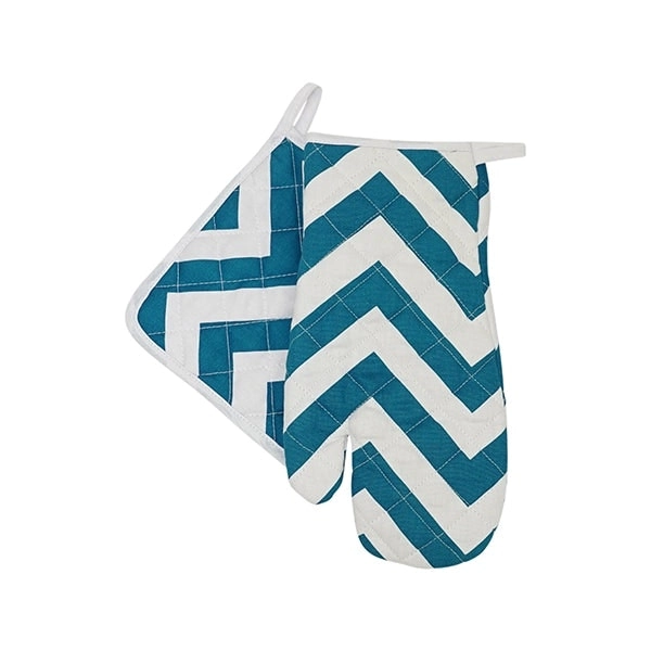 Chevron Oven Mitt and Pot Holder Set