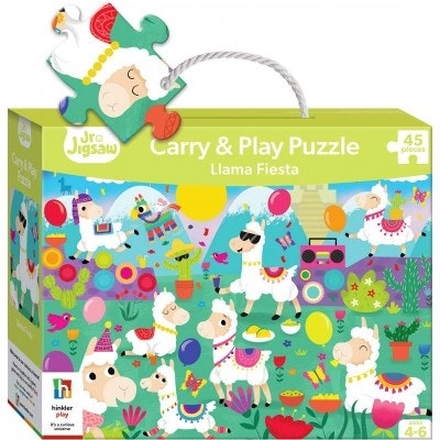 Junior Jigsaw Puzzle, Llama Fiesta