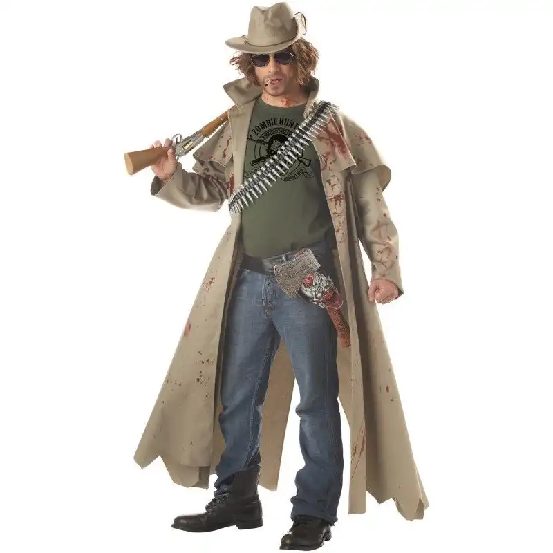 Zombie Hunter Mens Fancy Dress Costume