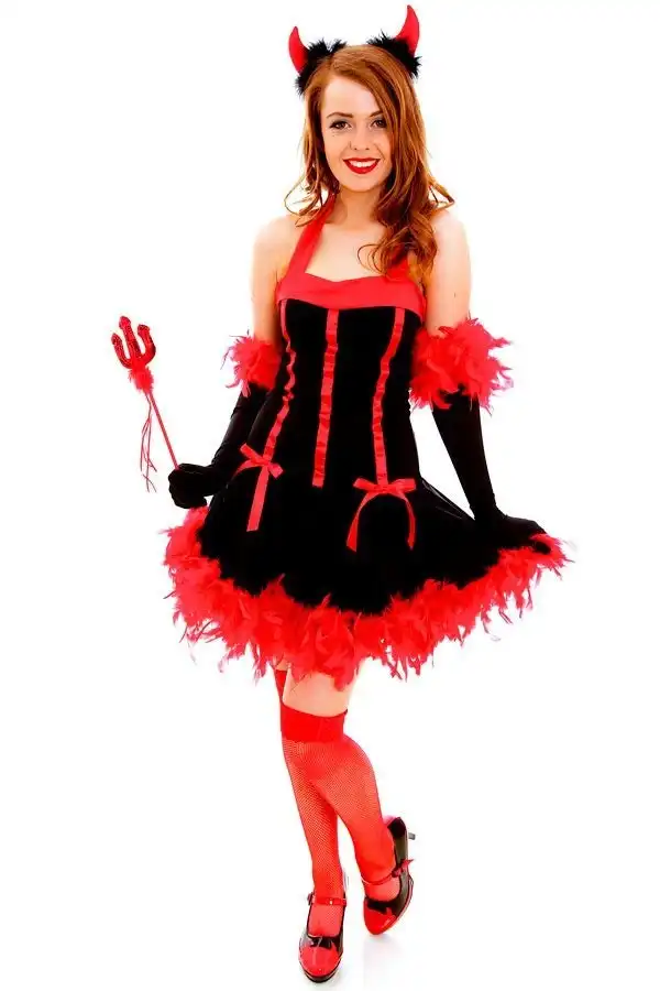 Devil Red Vixen Womens Halloween Costume