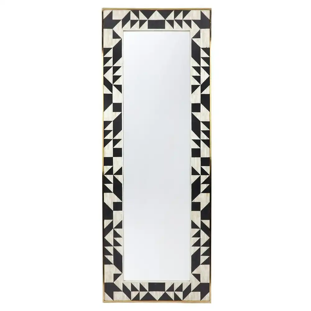 Luxe Living Huxley Bone Inlay Floor Mirror