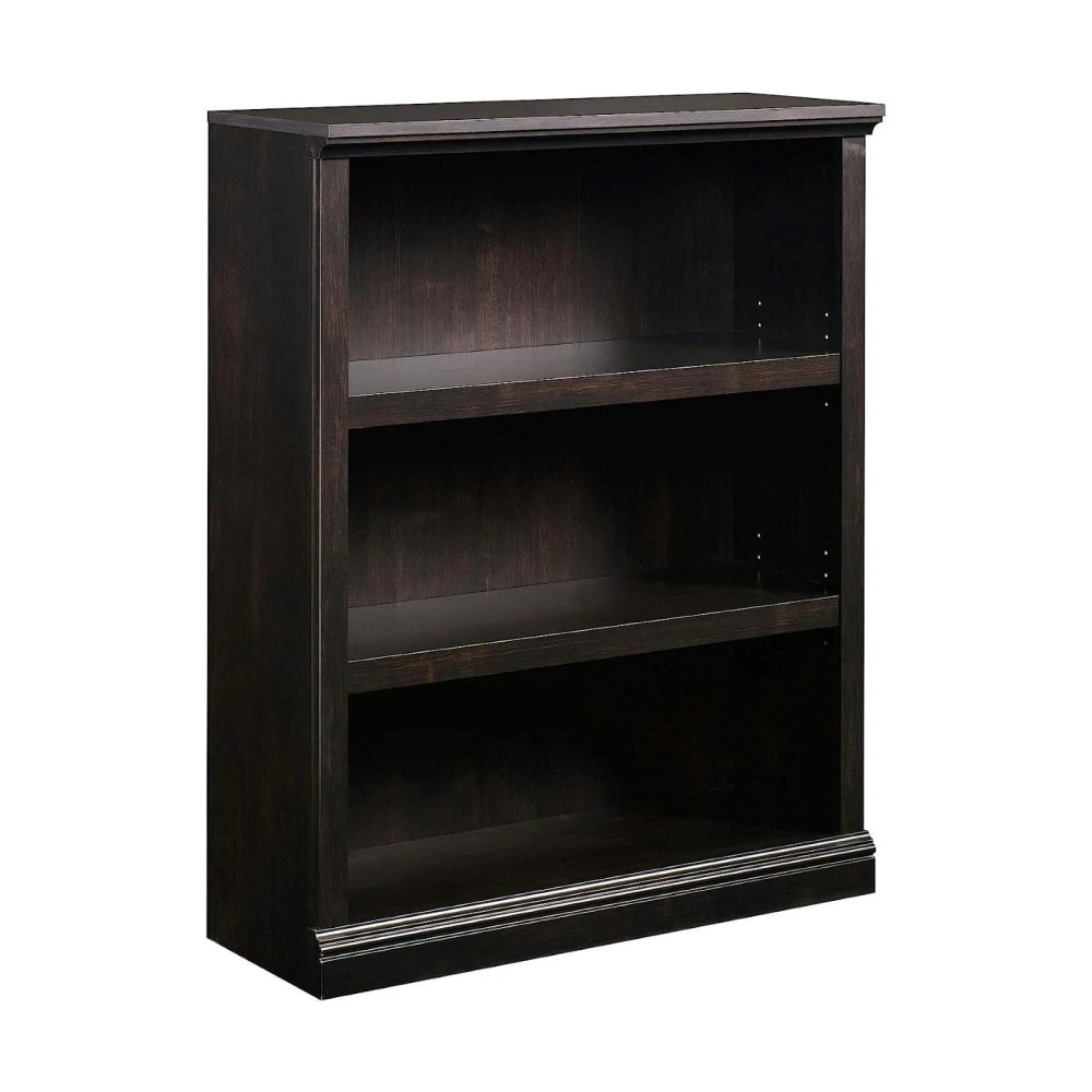 Design Square Emalie Modern Classic Wooden 3-Tier Bookcase Display Bookshelves Estate Black