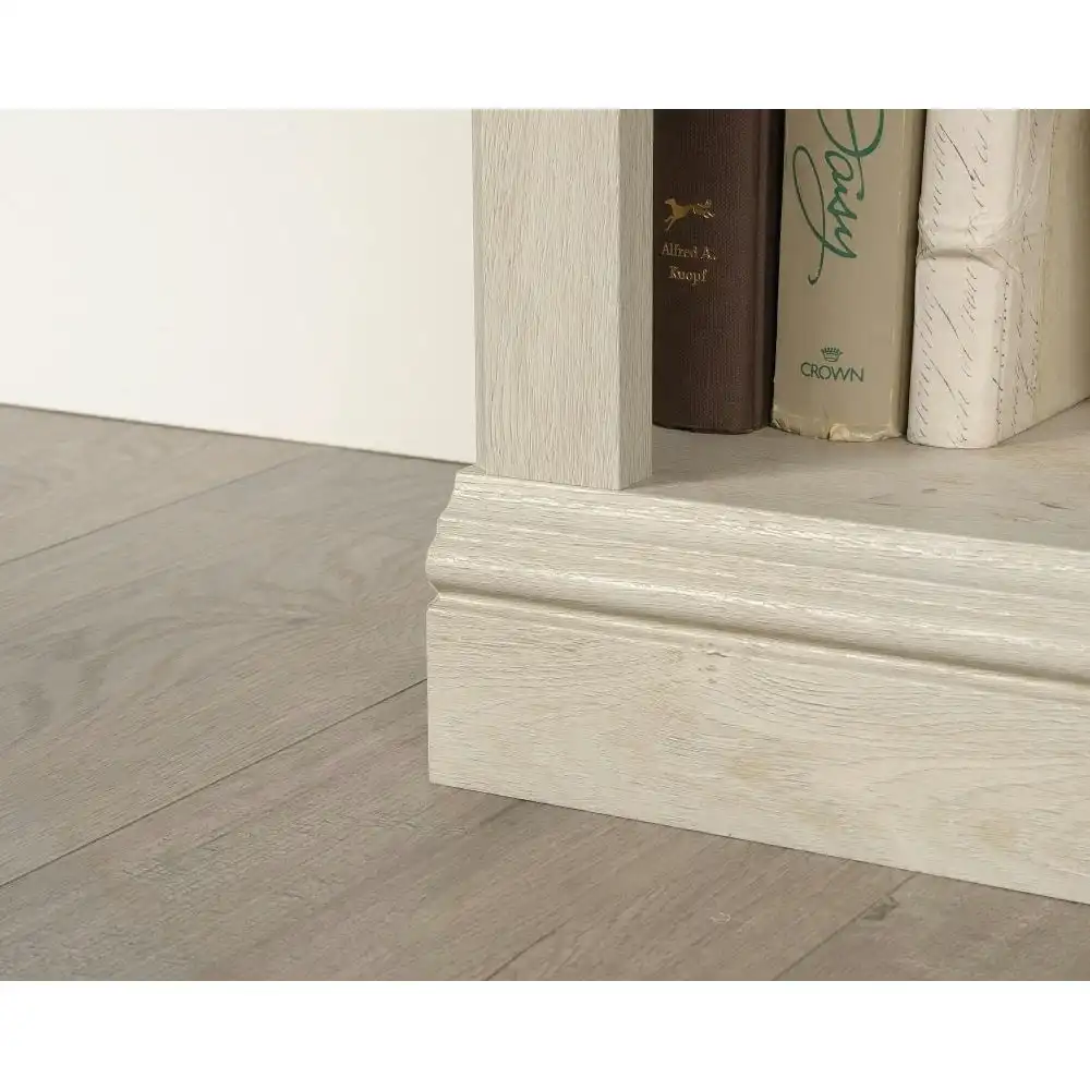 Design Square Emalie Benedic Classic 5-Tier Modern Wooden Bookshelves Display Bookcase Chalked Chestnut