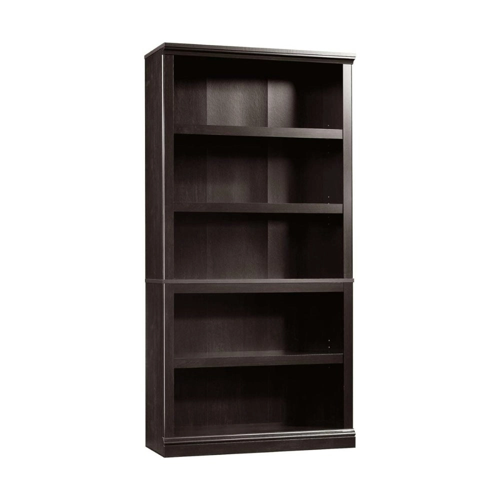 Design Square Emalie Modern Classic Wooden 5-Tier Bookcase Display Bookshelves Estate Black