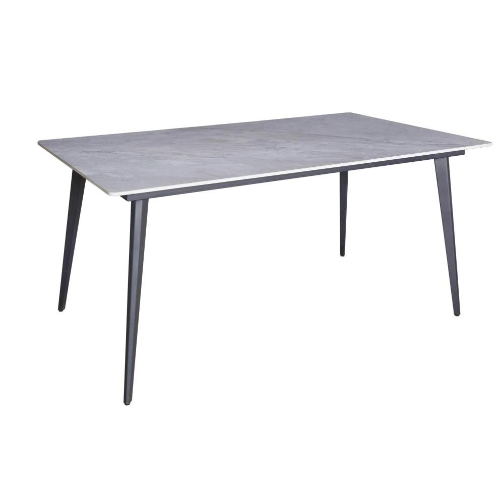 Raimon Furniture Halston Rectangular Modern Ceramic Kitchen Dining Table 160cm - Rebecca Grey