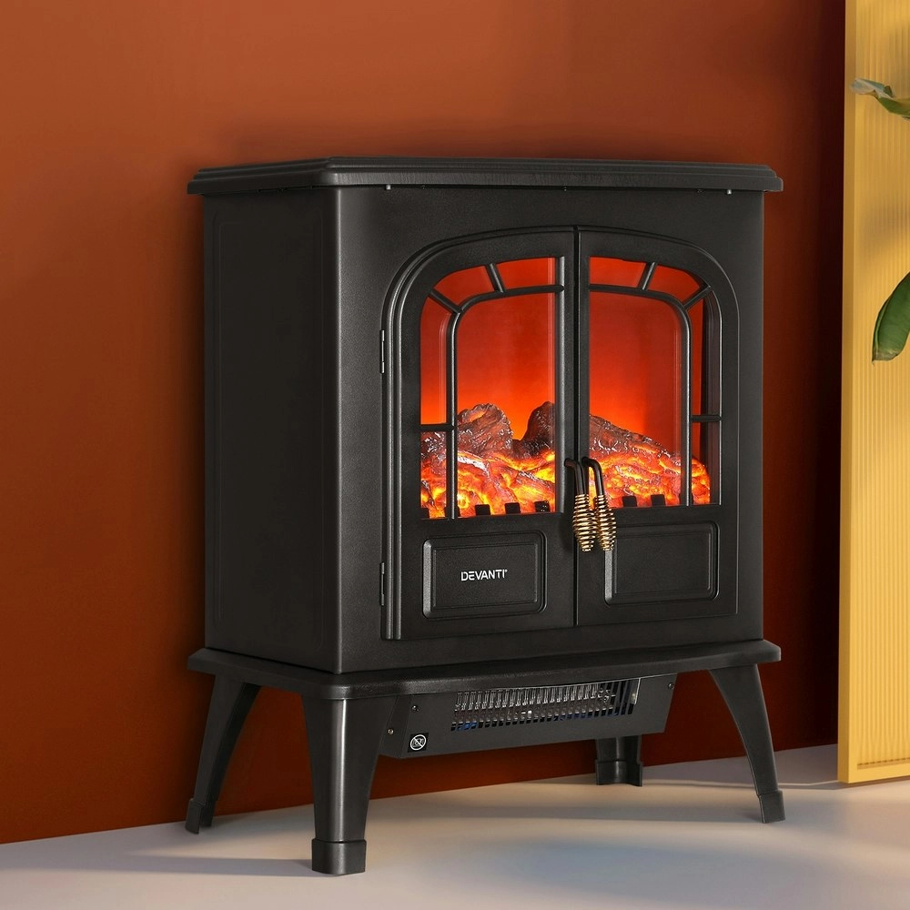 Devanti Electric Fireplace Fire Heaters 2000W