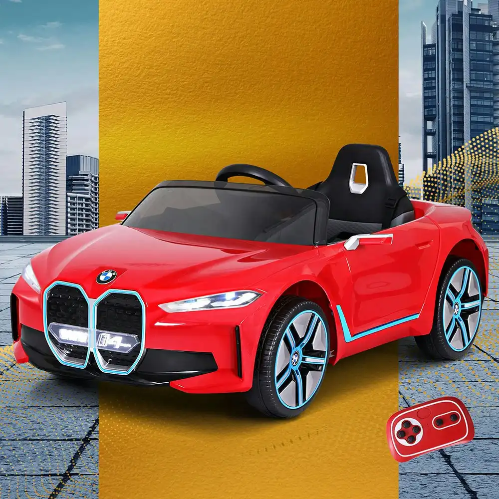 Kids Ride On Car Bmw Licensed I4 Sports Remote Control Electric Toys 12V Red