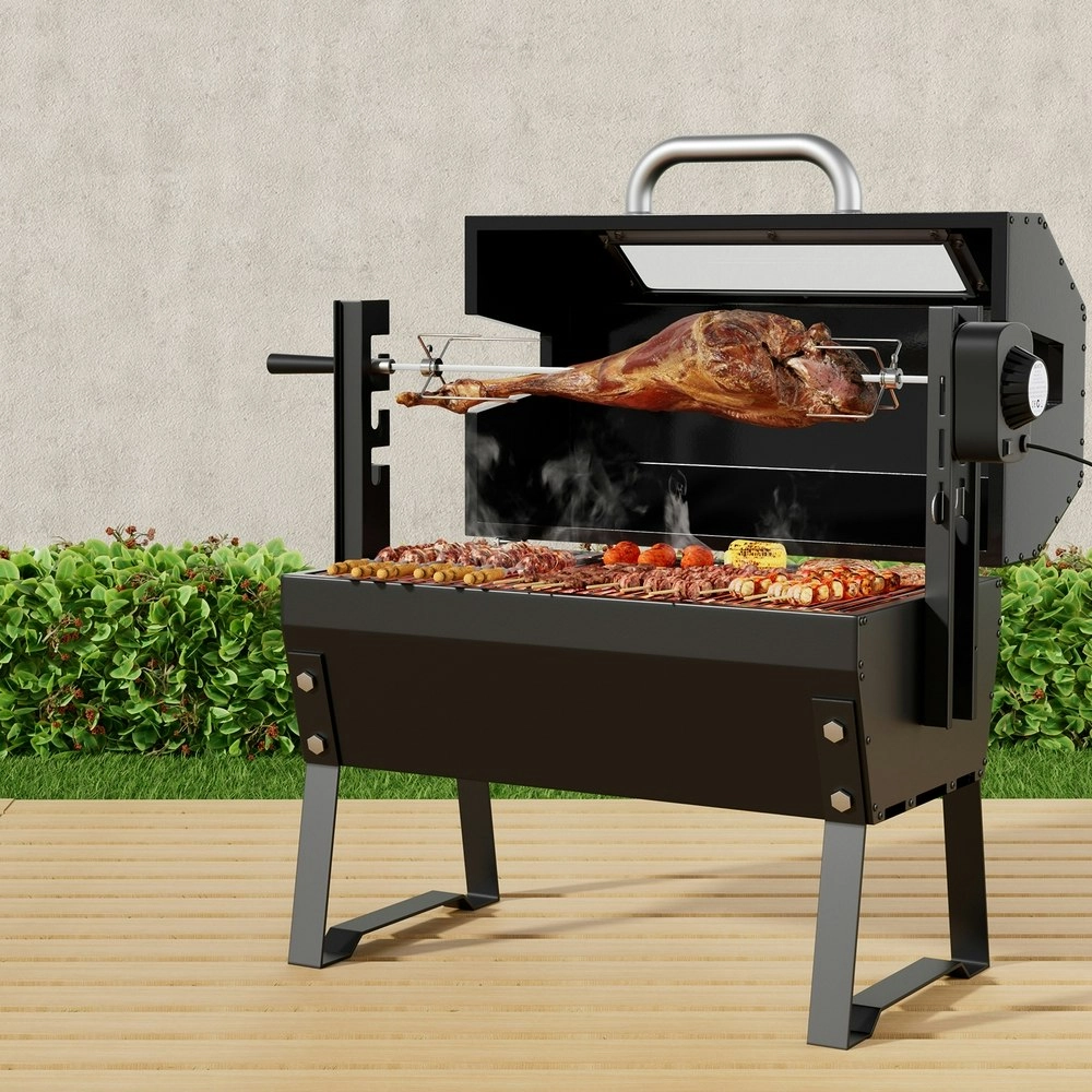 Grillz BBQ Grill Charcoal Electric Smoker Roaster