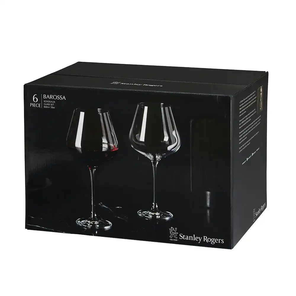 Stanley Rogers BAROSSA BORDEAUX 860ml WINE GLASSES SET 6