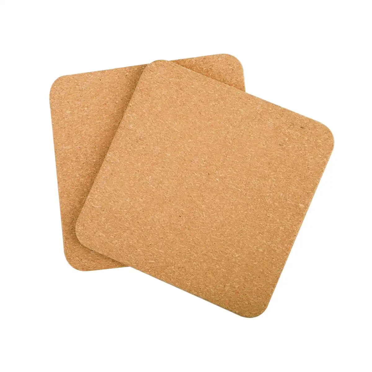 Appetito SQUARE CORK TRIVETS 20cm SET 2