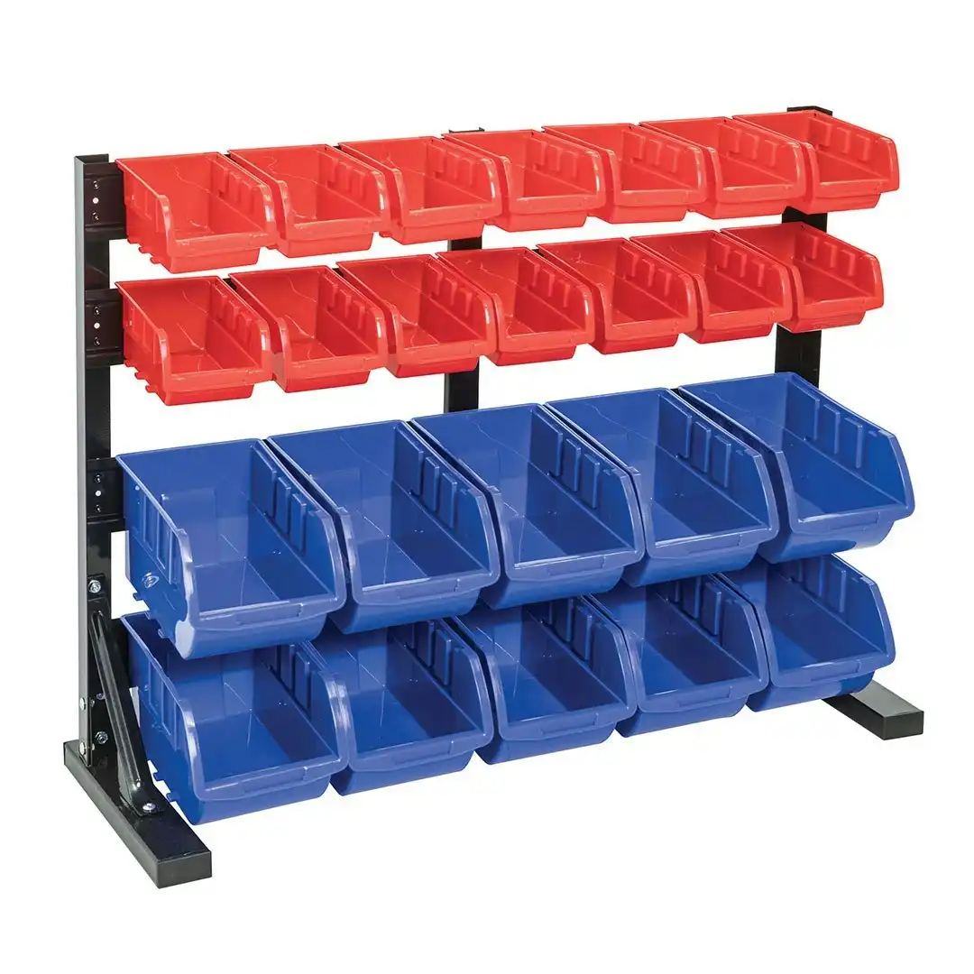 24 Bins Bench Top Storage Rack