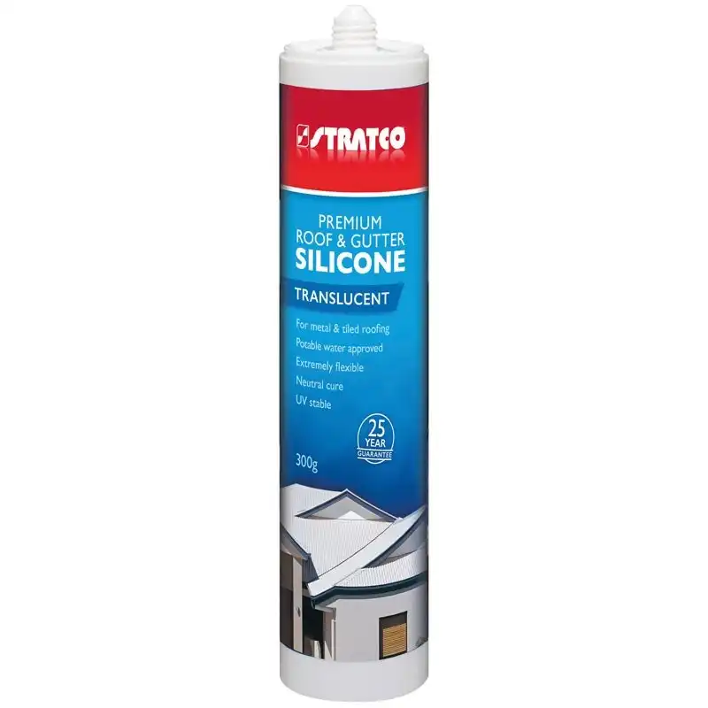 Stratco Premium Roof & Gutter Silicone 300g - Translucent