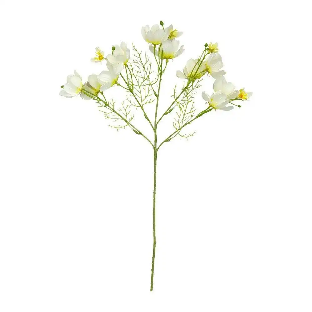 50cm Artificial Cosmos Stem - WHITE