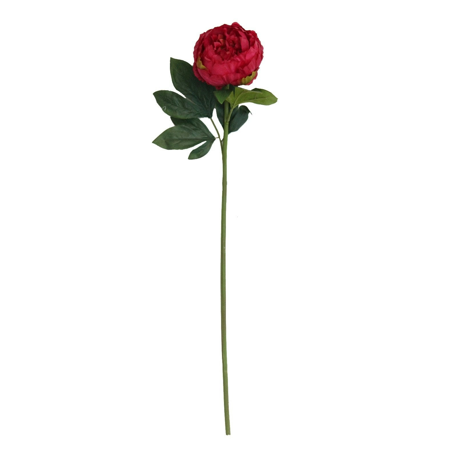 Artificial Red Peony Flower Stem 75cm