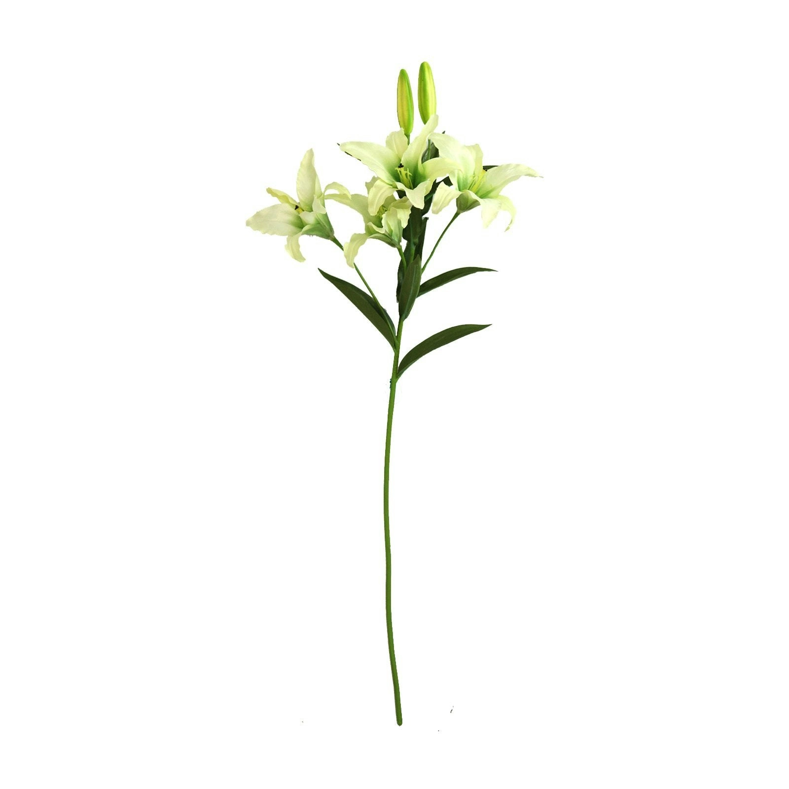 Artificial Green Lily Flowers Stem 90cm