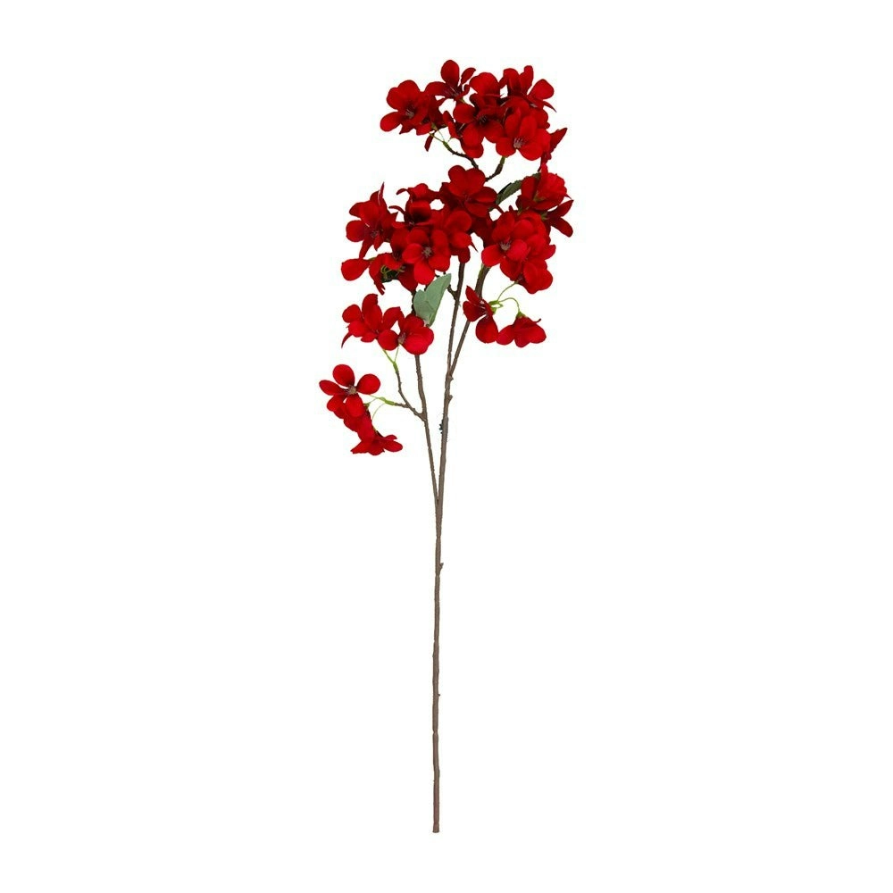 Artificial Flowers - Frangipani Bloom Stem RED 90cm