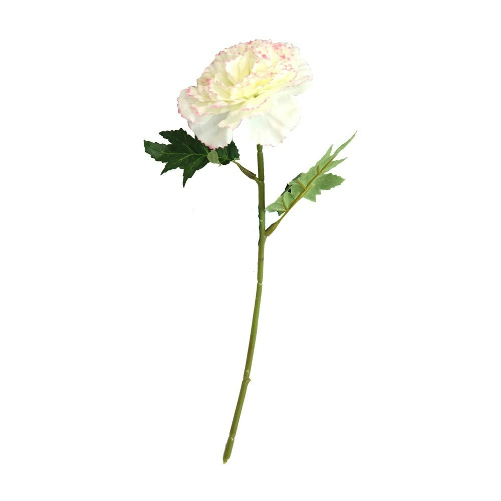 Artificial Flowers - Carnation Stem White 30cm