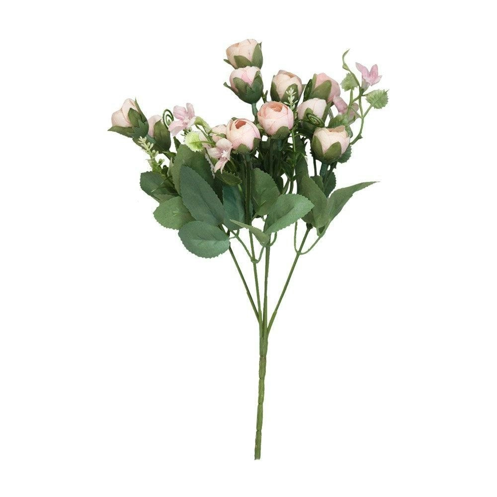 30cm Artificial Miniature Rose Stem -PINK