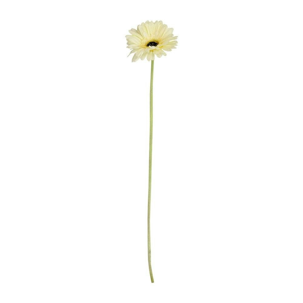 50cm Artificial Gerbera Stem - WHITE