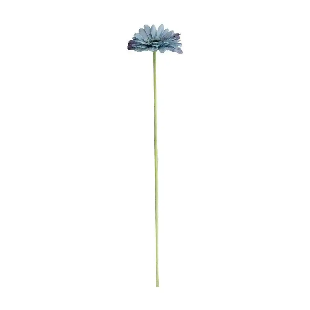 50cm Artificial Gerbera Stem - BLUE