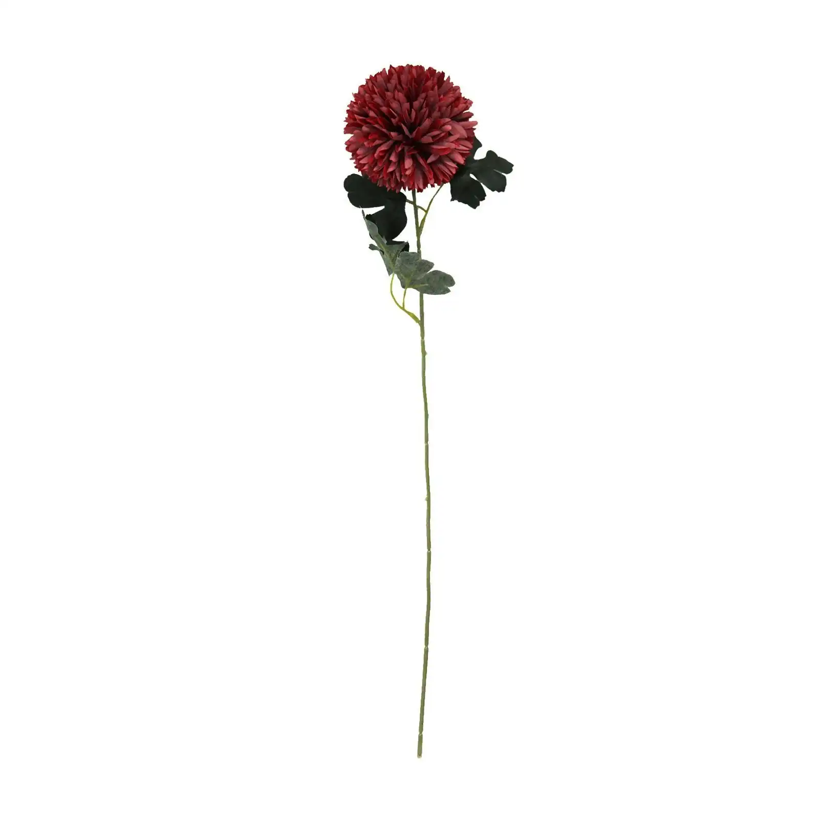 55cm Artificial Dahlia Stem - RED