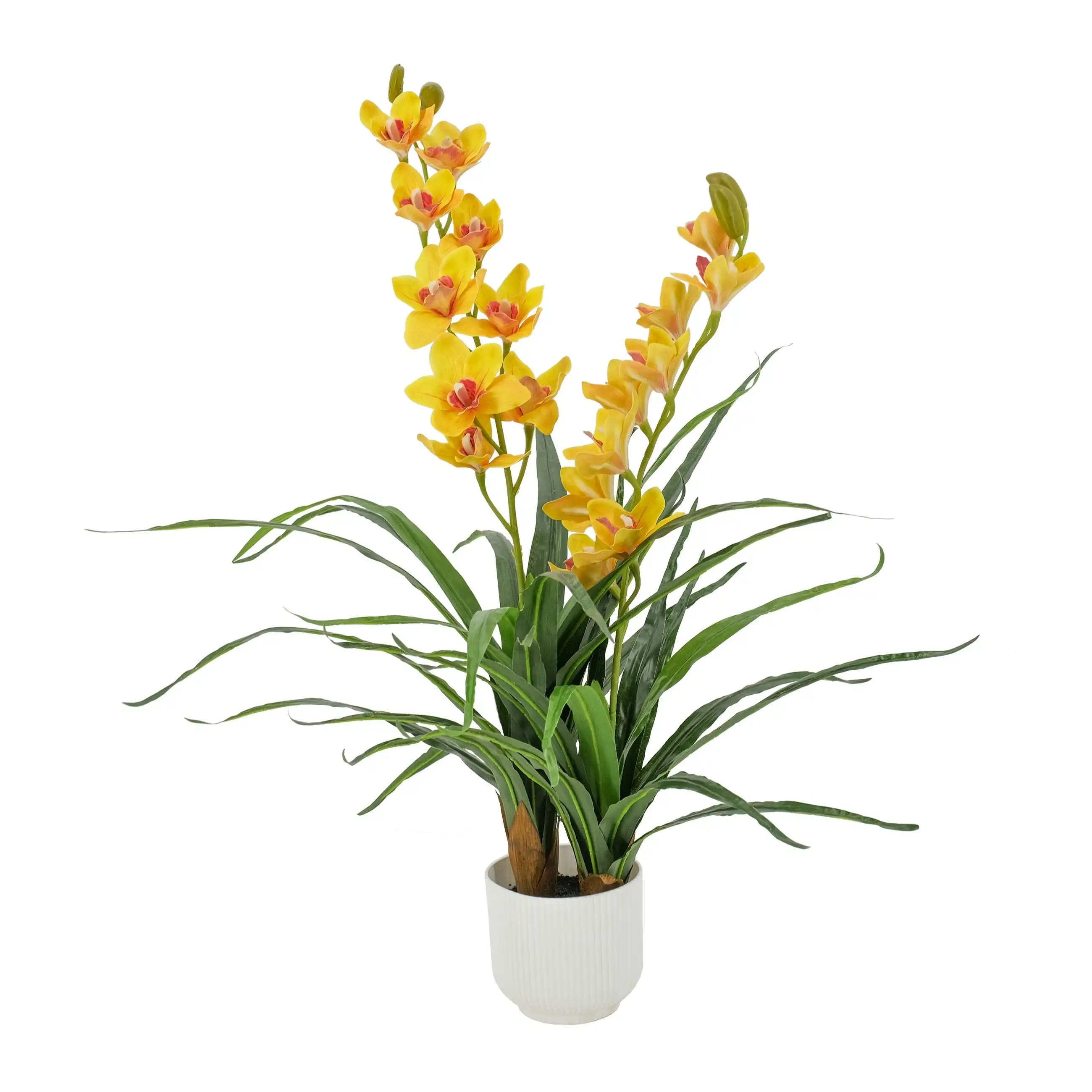 Artificial Plants - Dancing Orchid Flower Yellow 90cm