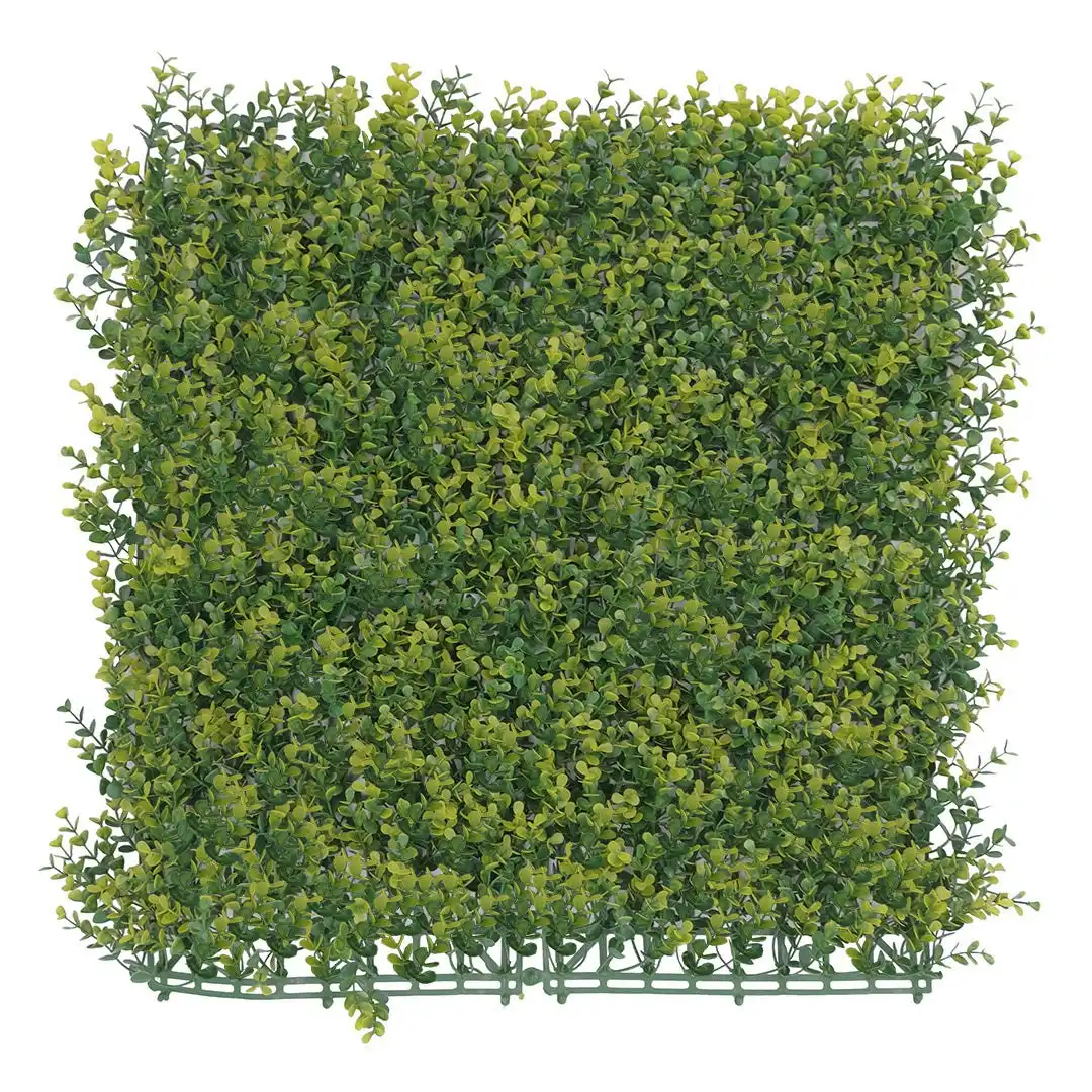 Artificial Golden English Box Hedge 50x50cm