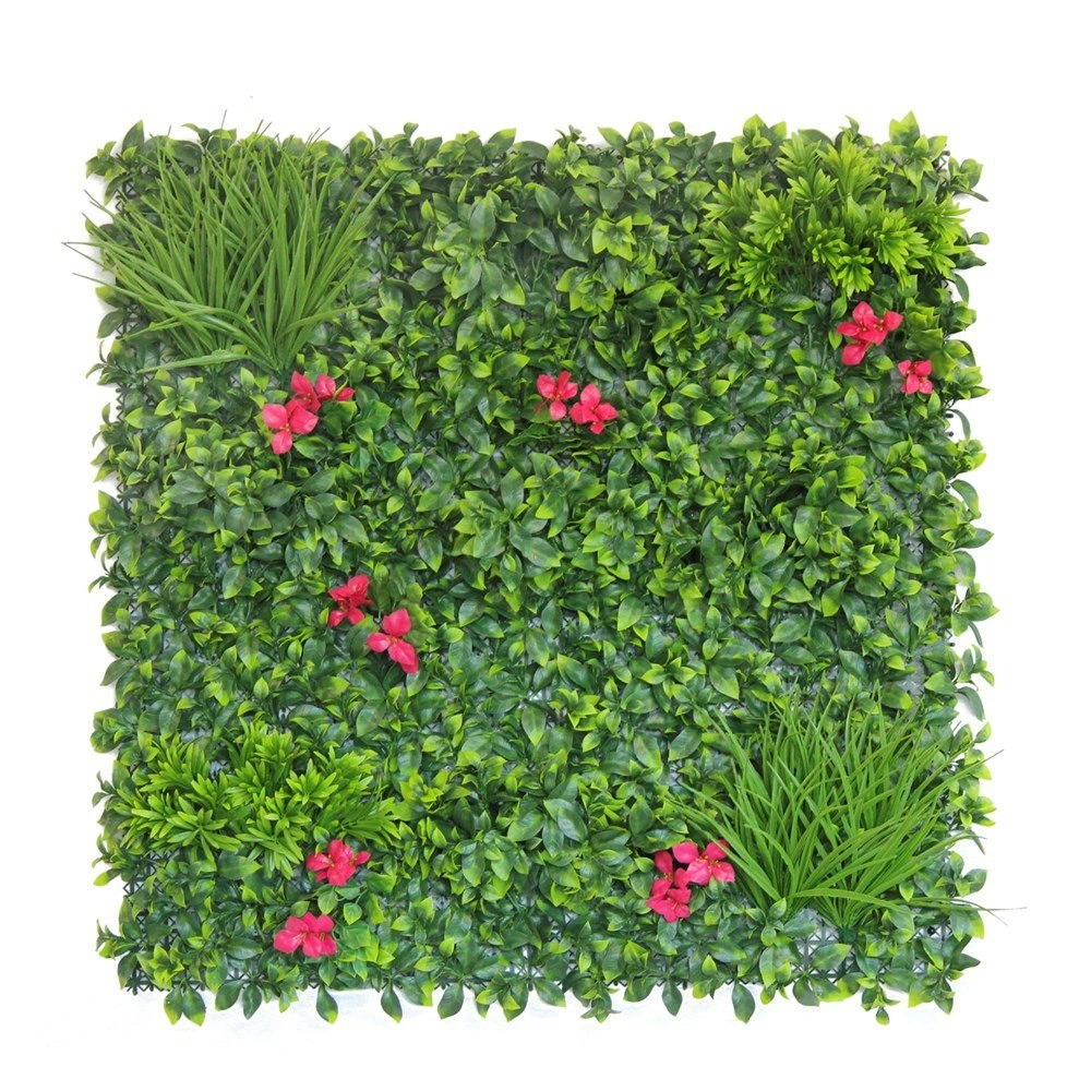 Artificial Flower Rush Hedge 100x100cm