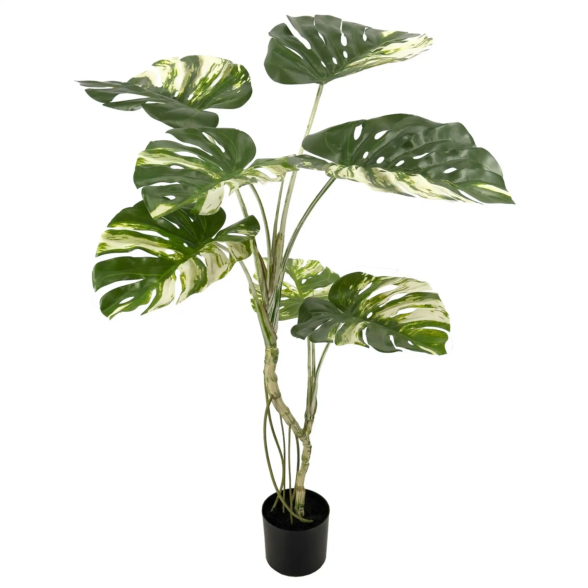 Large Artificial Variegated Monstera Plant 120cm