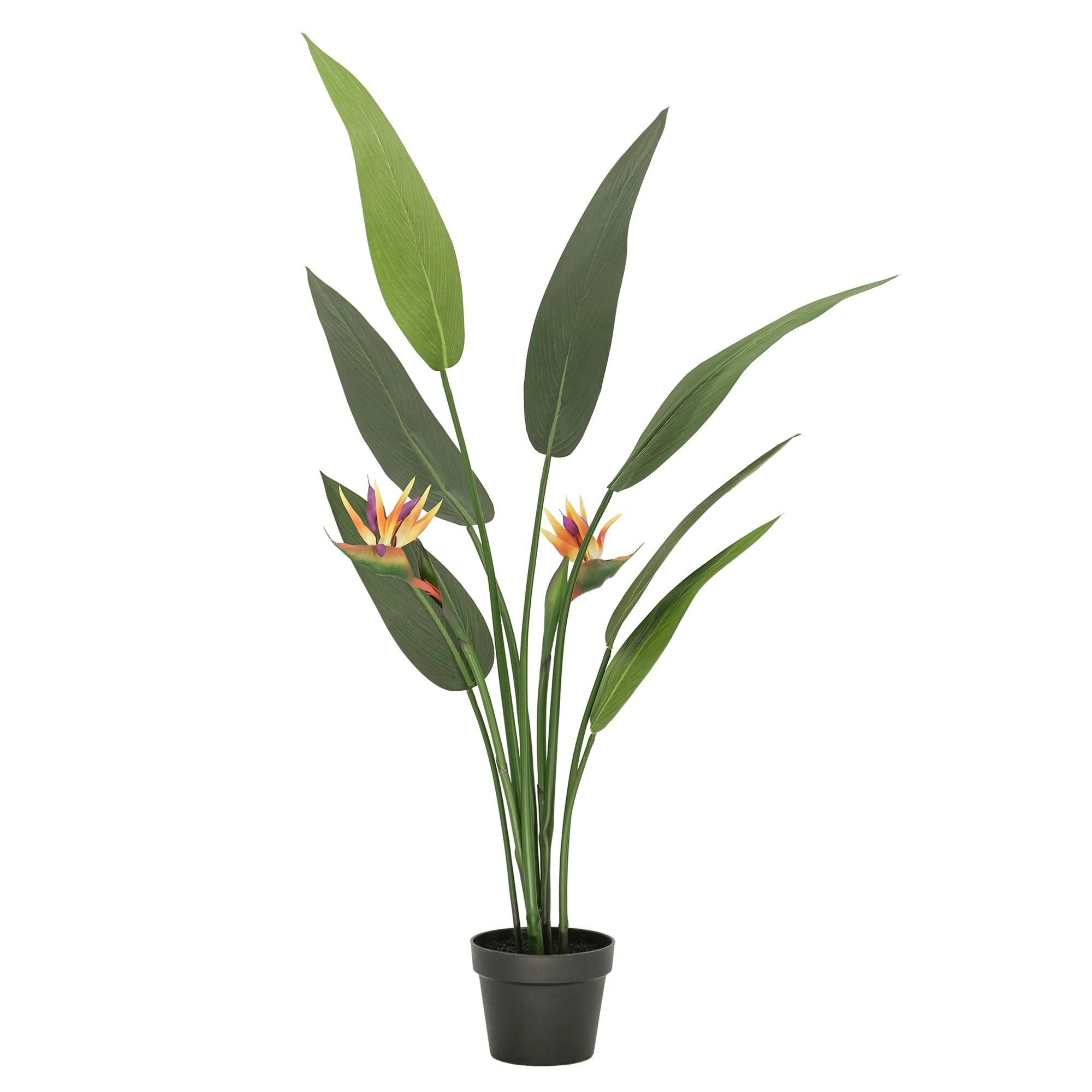 Large Artificial Plants - Giant Bird of Paradise with flowers 120cm