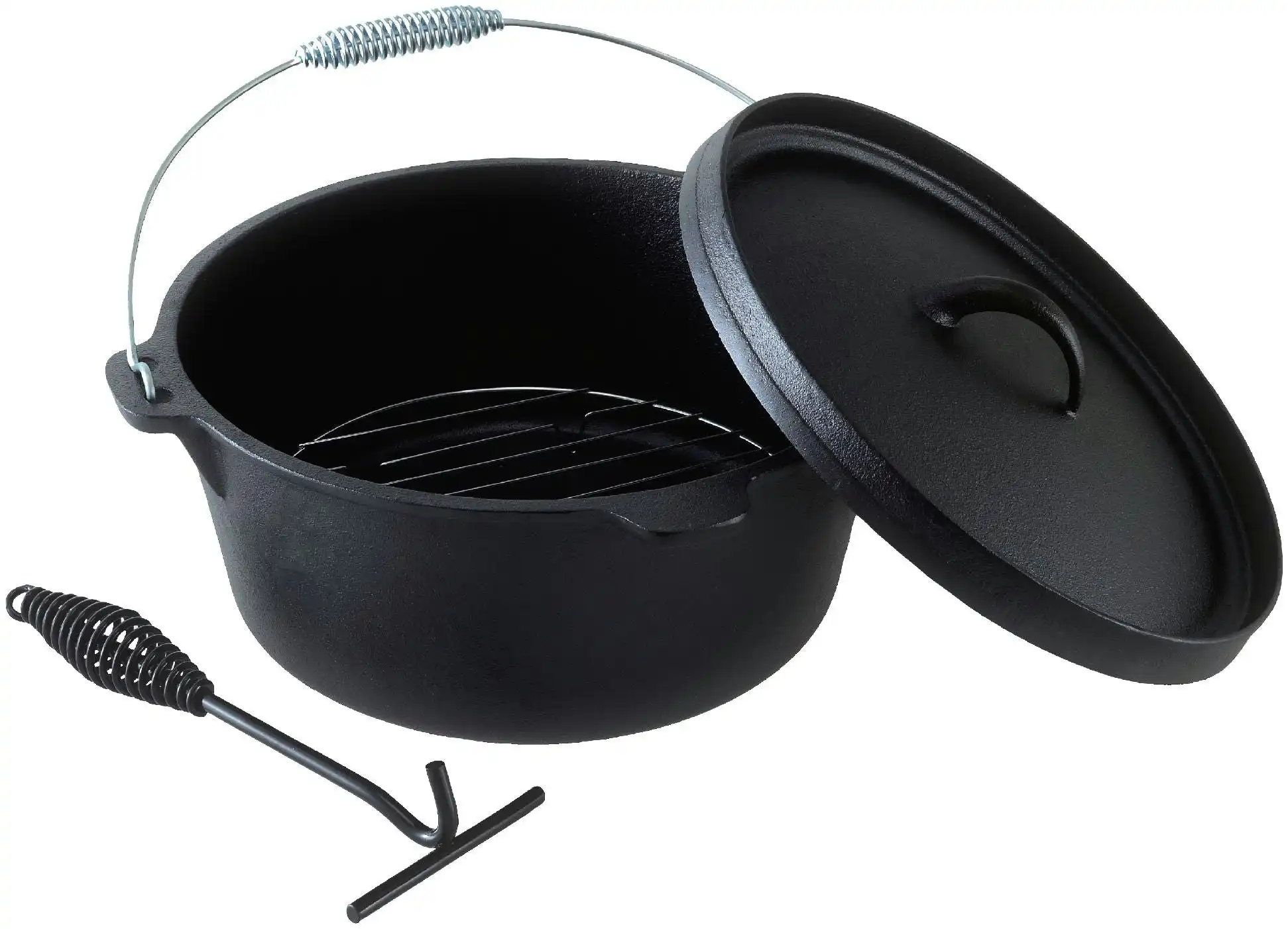 9 Quart 4 Piece Cast Iron Camp Oven Set