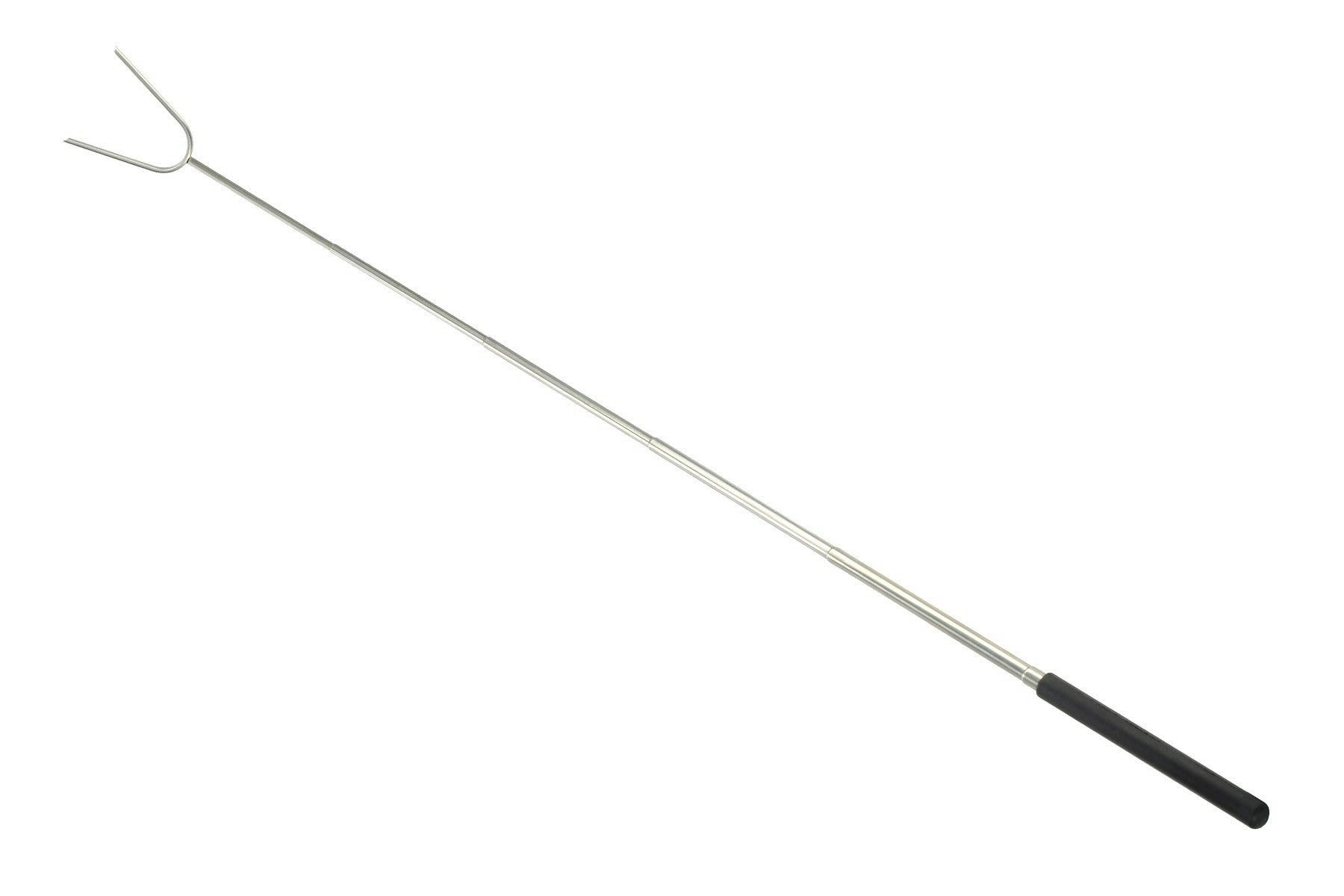 Wildtrak™  86cm Twin Prong Extendable Campfire Fork with Handle - Cook Snags and Marshmallows