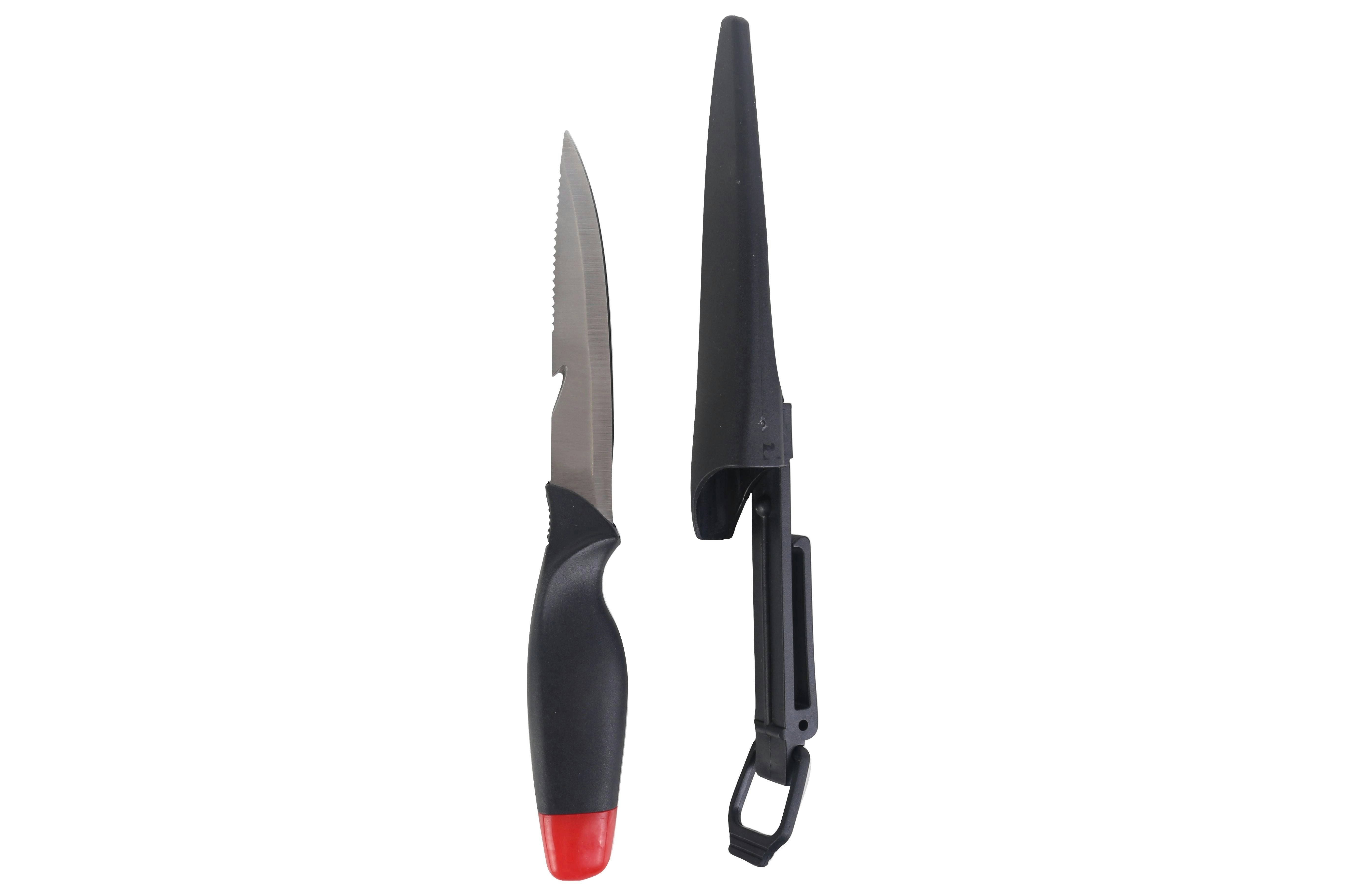 28cm Floating Fillet Knife In Dbl Blister With Safety Sheath