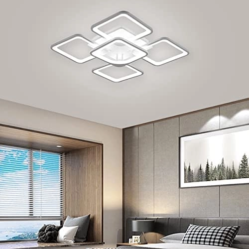 LED Modern Ceiling Light, Square Shape, 72W, Cool (White)