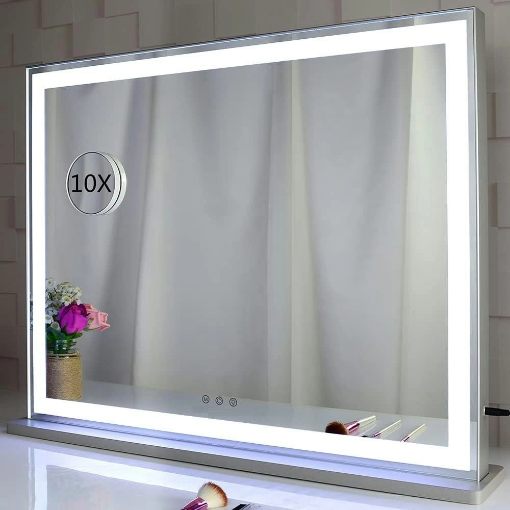 Hollywood LED Makeup Mirror with Smart Touch Control and 3 Colors Dimmable Light (72 x 56 cm)