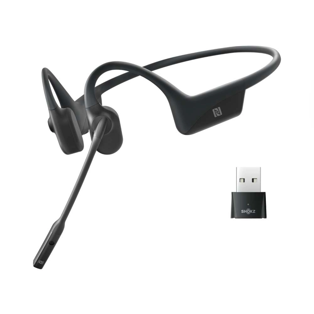 SHOKZ OpenComm UC 2 Wireless Bone Conduction Bluetooth Headset USB-A Adapter