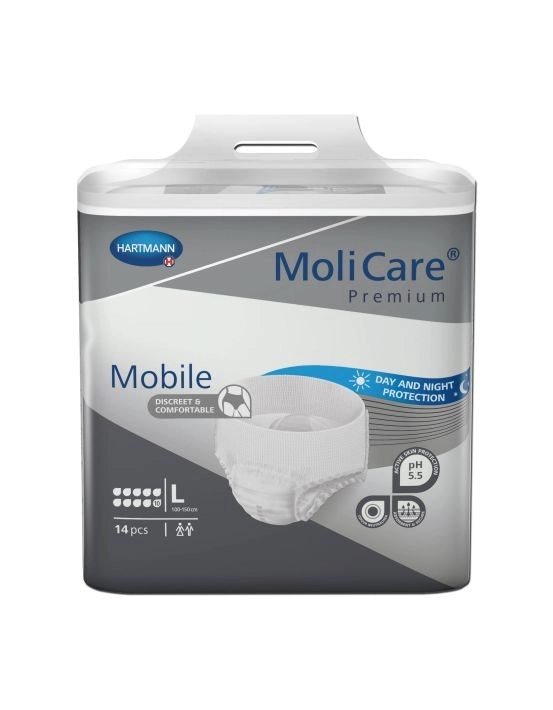 Molicare Premium Mobile Pants 10 Drops Large 14 Pack