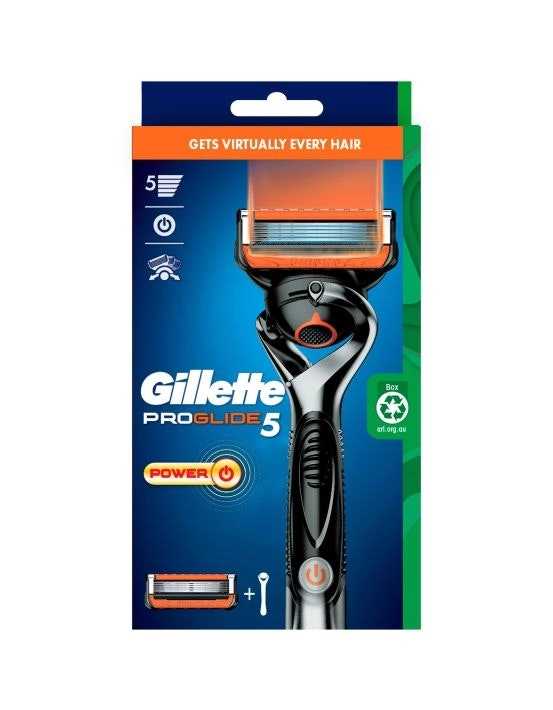 Gillette Fusion Proglide Power Razor + 1 Blade Refills